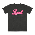 Local script pink neon T-Shirt | leopard print background