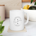 Minimal Line Art Ghost Mug | Ceramic Coffee Cup