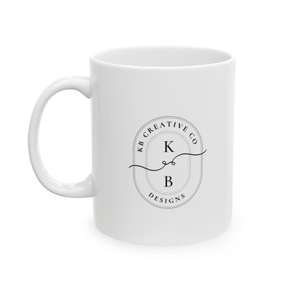 Minimal Line Art Ghost Mug | Ceramic Coffee Cup