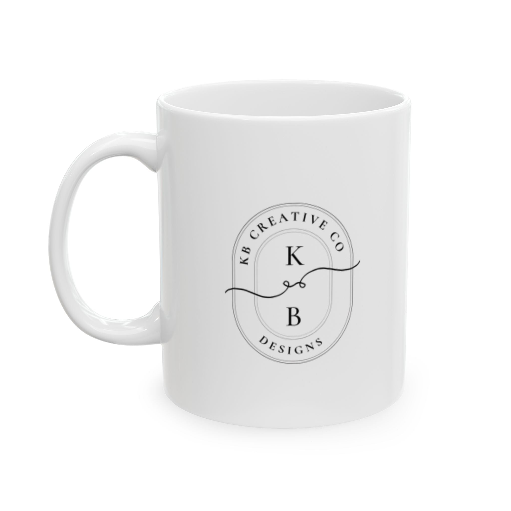 Minimal Line Art Ghost Mug | Ceramic Coffee Cup