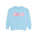Pink Puffy 'NURSE' Bubble Letters Sweatshirt | Cute Nurse Typography