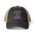 Coffee & Books Women's Washed Mesh-Back Cap