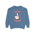 Silly Goose sweatshirt | Cute Duck Illustration, Pastel Pink Text