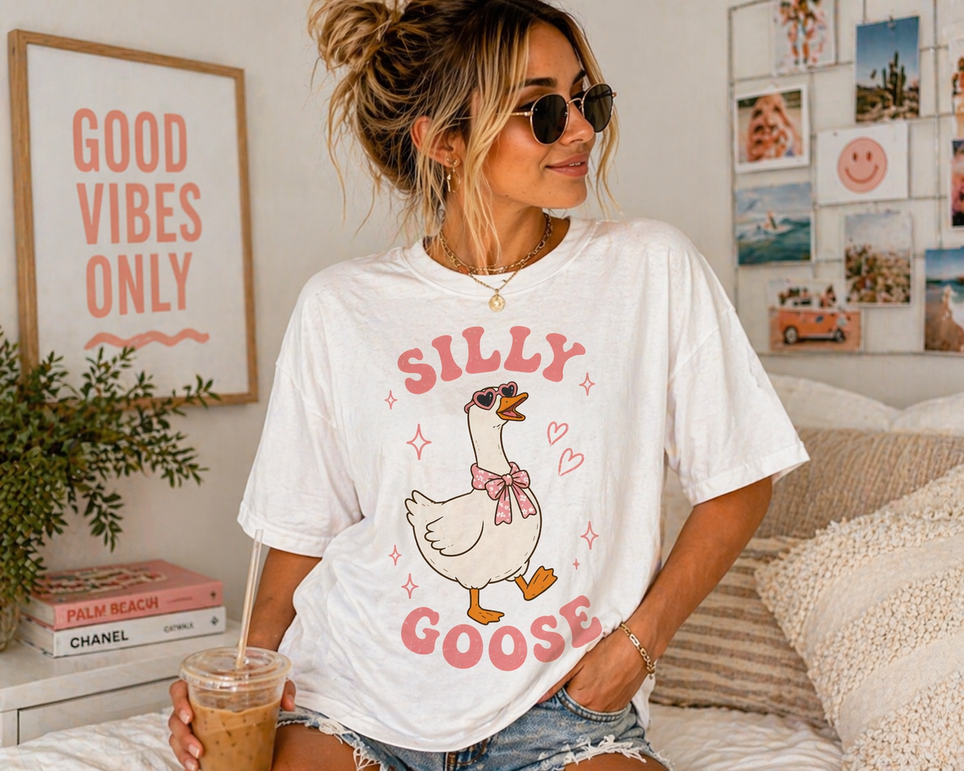 Silly Goose T-shirt | Cute Cartoon Goose Illustration