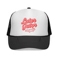 Later Gator Script with Alligator Trucker Cap | Retro Embroidered Patch