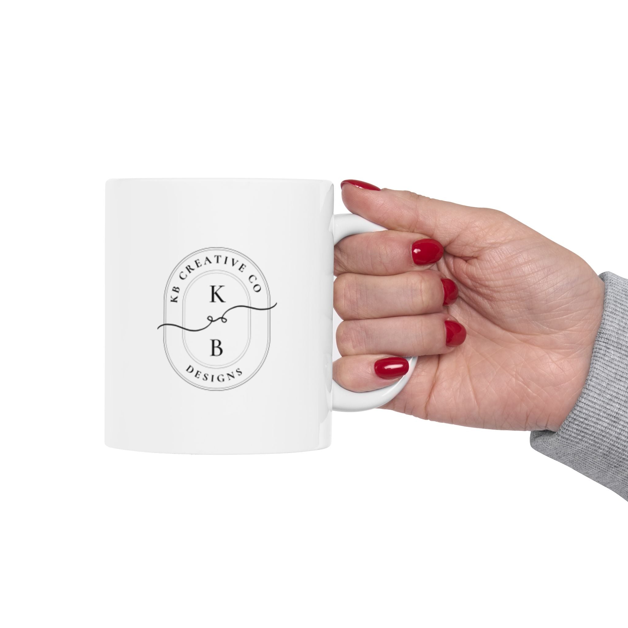 Minimal Line Art Ghost Mug | Ceramic Coffee Cup