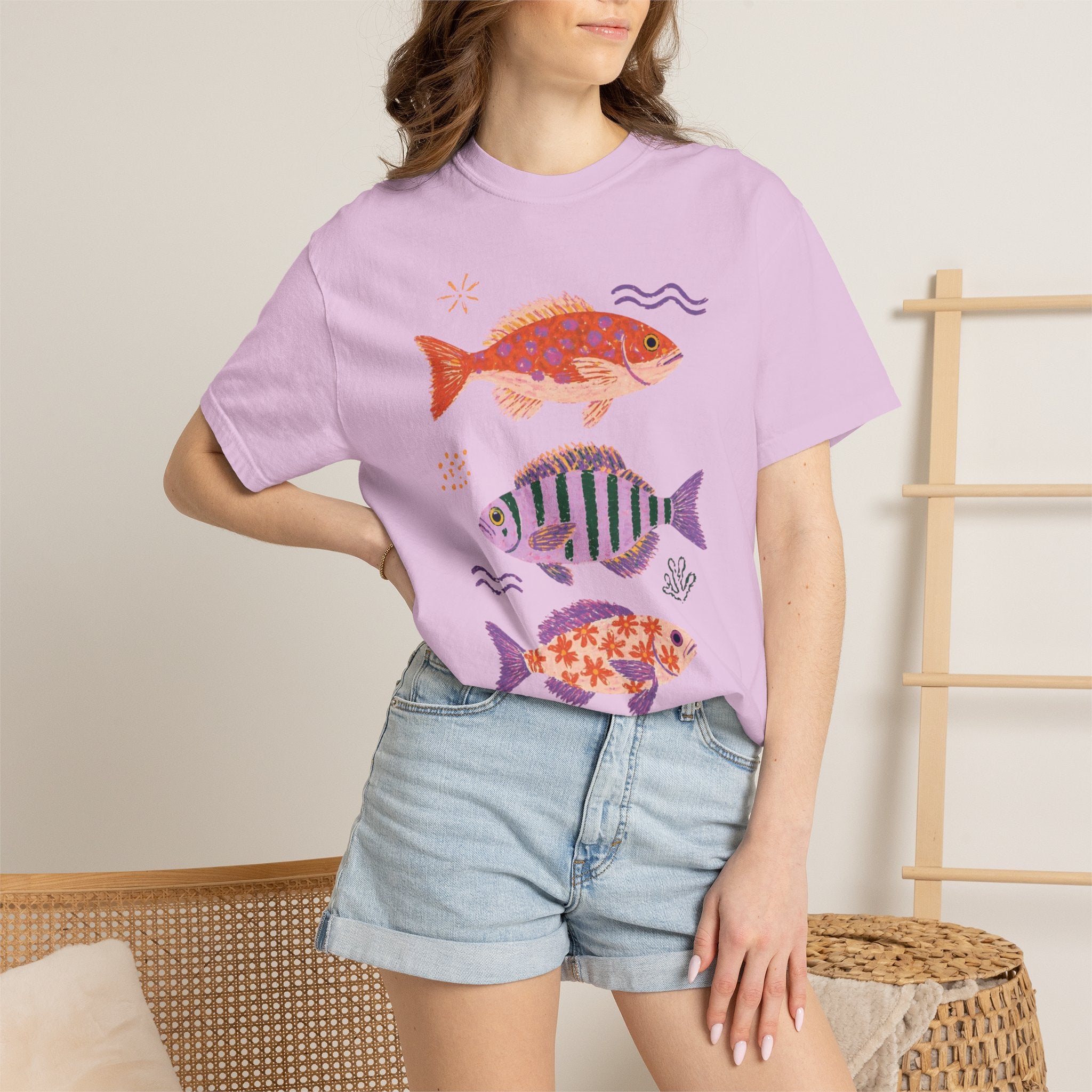 Colorful Tropical Fish T-Shirt | Cute Nautical Sea Life Tee