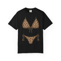 Leopard Bikini Illustration T-Shirt | Swimwear Print Tee