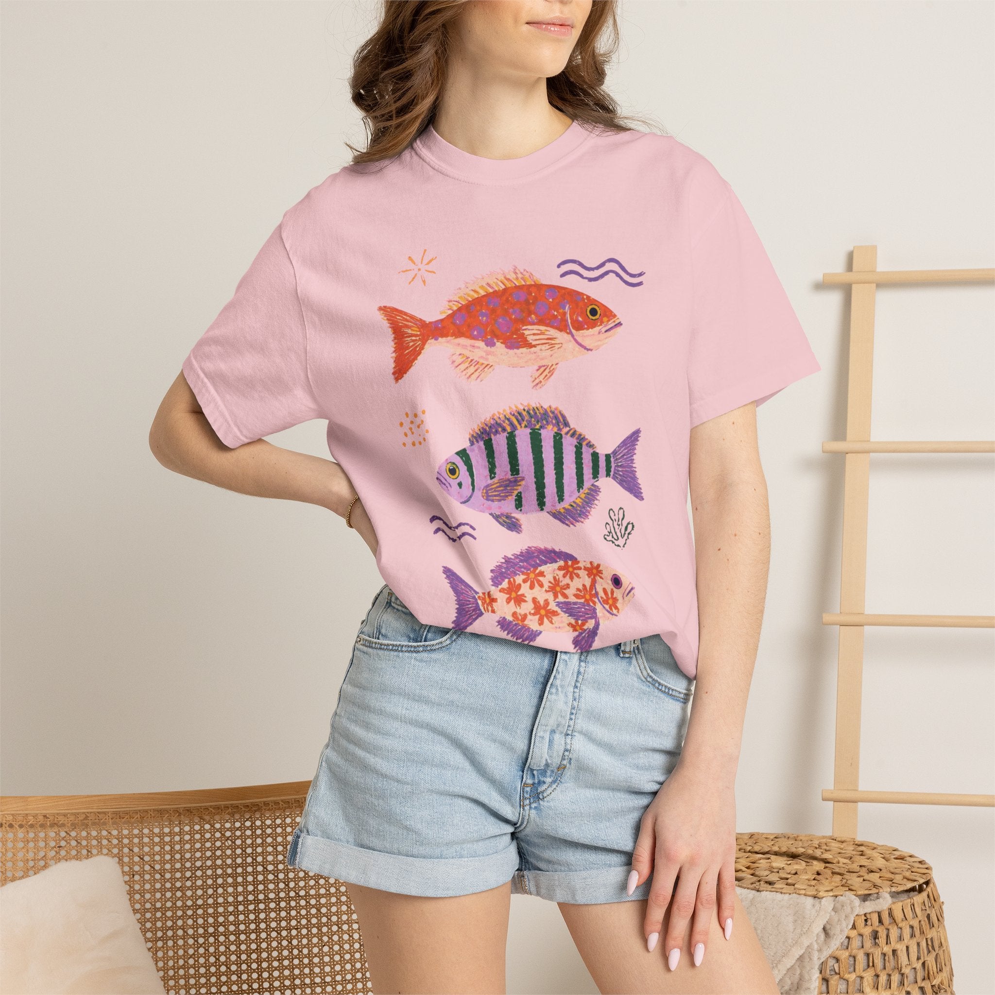 Colorful Tropical Fish T-Shirt | Cute Nautical Sea Life Tee