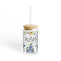 Mama floral sipper glass | 16oz